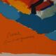 Pierre Ambrogiani: Village on the Hill, Original Signed Lithograph