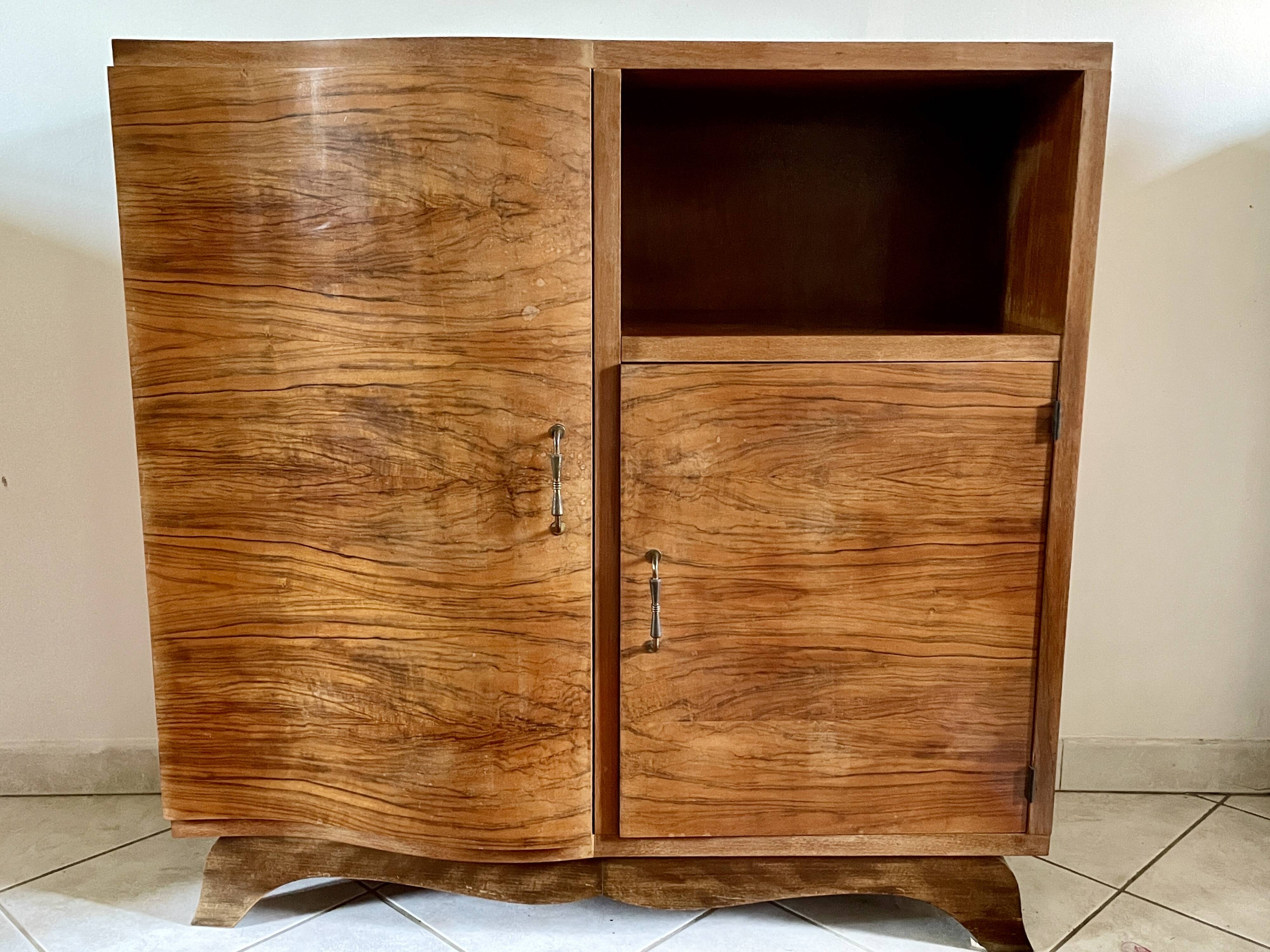 Small Art-Deco mustache piece of furniture