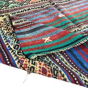 Neutral Turkish Stripe Kilim Rug