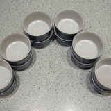 Lot of 12 blue ramekins