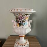 Stamped ceramic vase