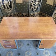 Schoolmaster's desk with armchair