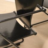 Series of 4 minimalist chairs model "EGOA 300" by Josep Mora