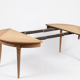 Extendable table in cherry wood