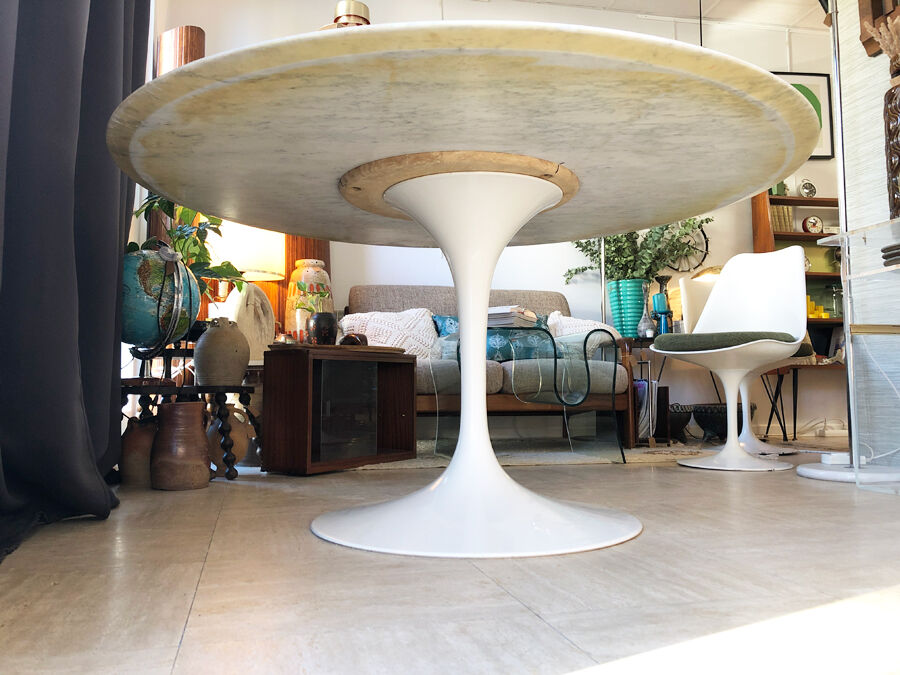 Tulip table Eero Saarinen 137 cm Knoll edition 1970