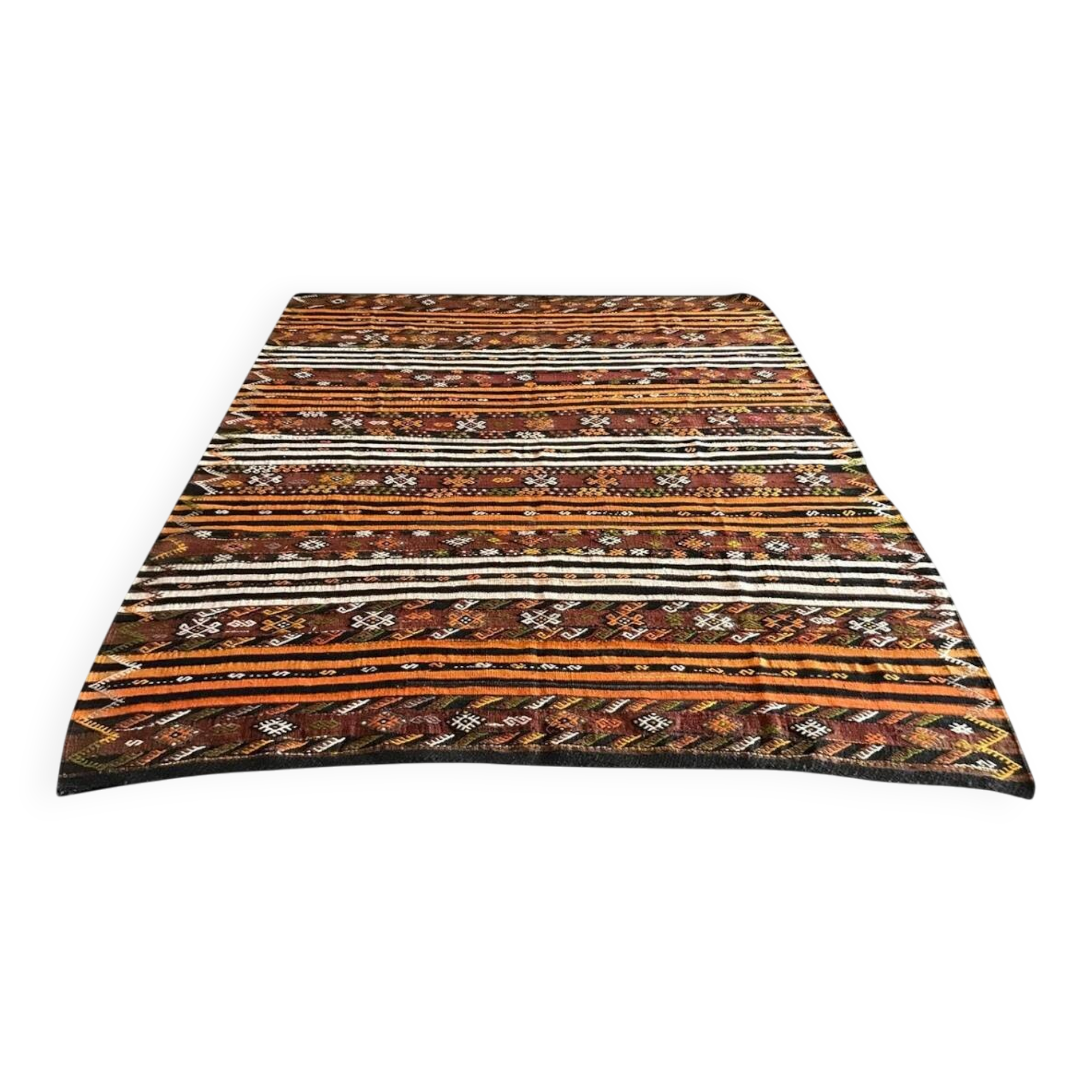 Handmade Oushak Kilim Rug