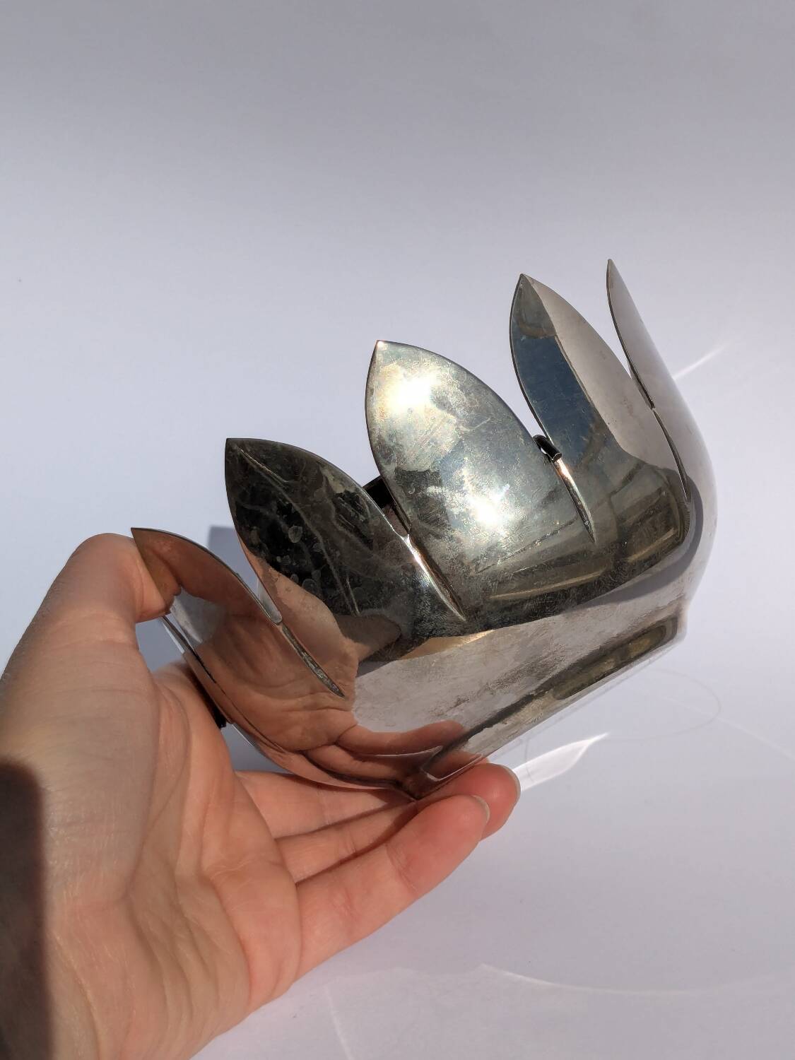 Vintage flower spike lotus candle holder