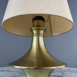 Pair of brass lamps, modernist design, 20th century