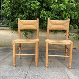 Pair of vintage brutalist chairs