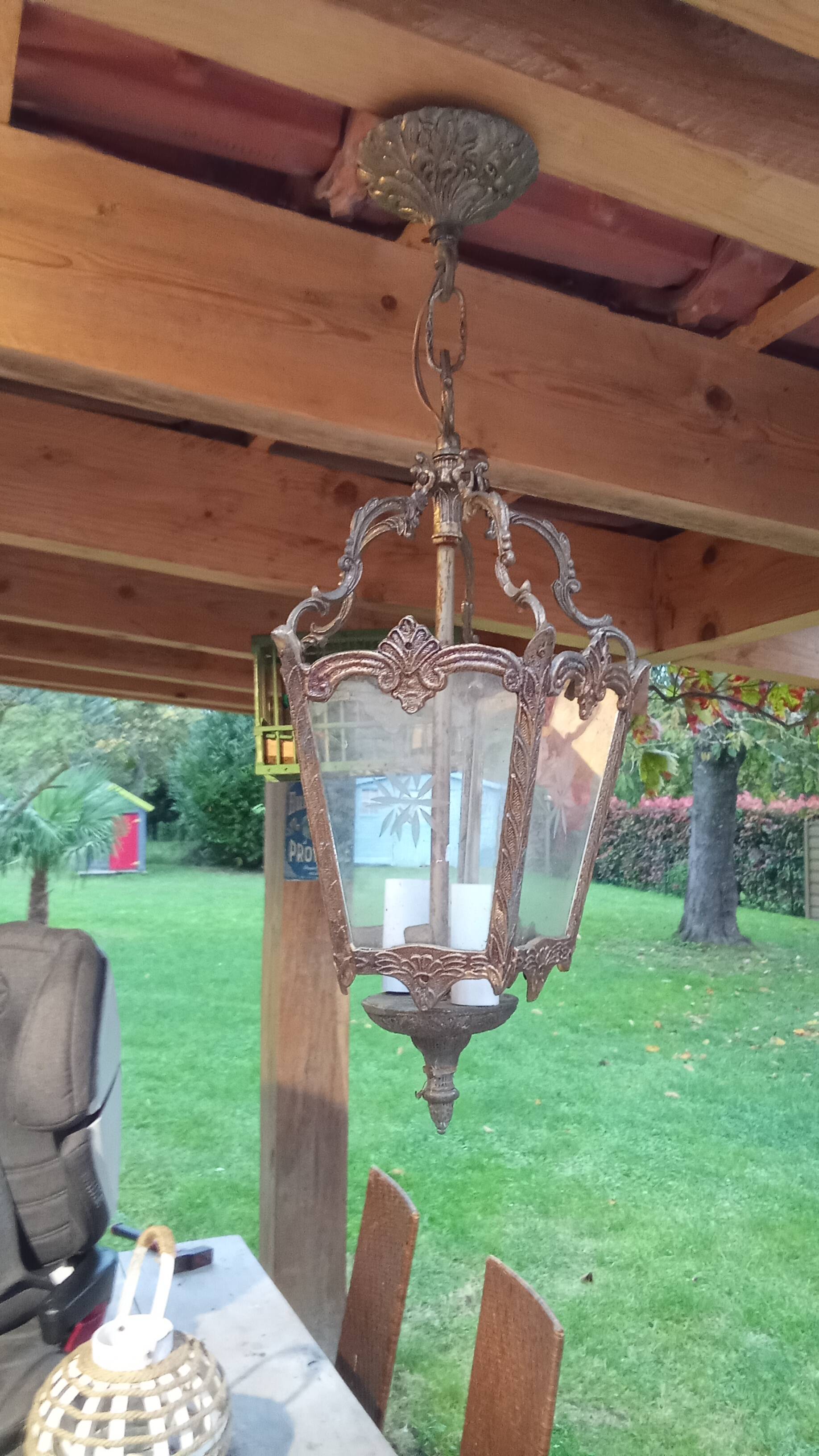 brass lantern chandelier ceiling light