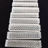 Knife holder chiseled glass