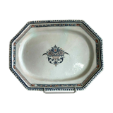 Plat de présentation Faïence polychrome de Rouen XVIII siècle