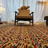 Tapis vintage en laine multicolore 150x187 cm, années 1970