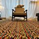 Multicoloured vintage wool rug 150x187 cm, 1970s