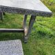 Old garden furniture in vintage stone