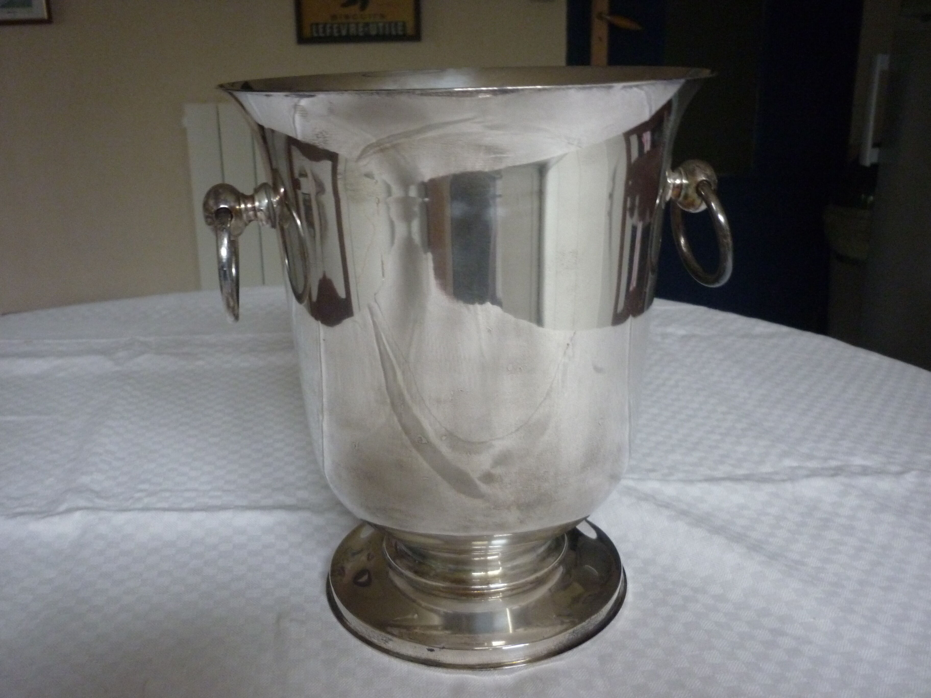 Bucket champagne metal silver