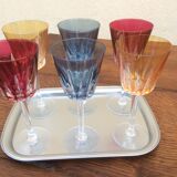 Colored wine glasses