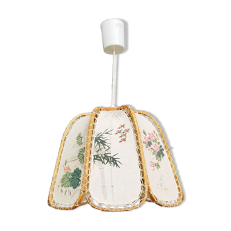 Suspension lampshade fabric vintage japanese pattern