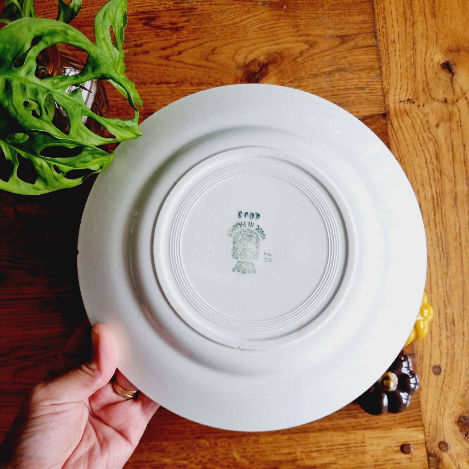 Set of 12 flat plates with slight defects Saint Amand 1932