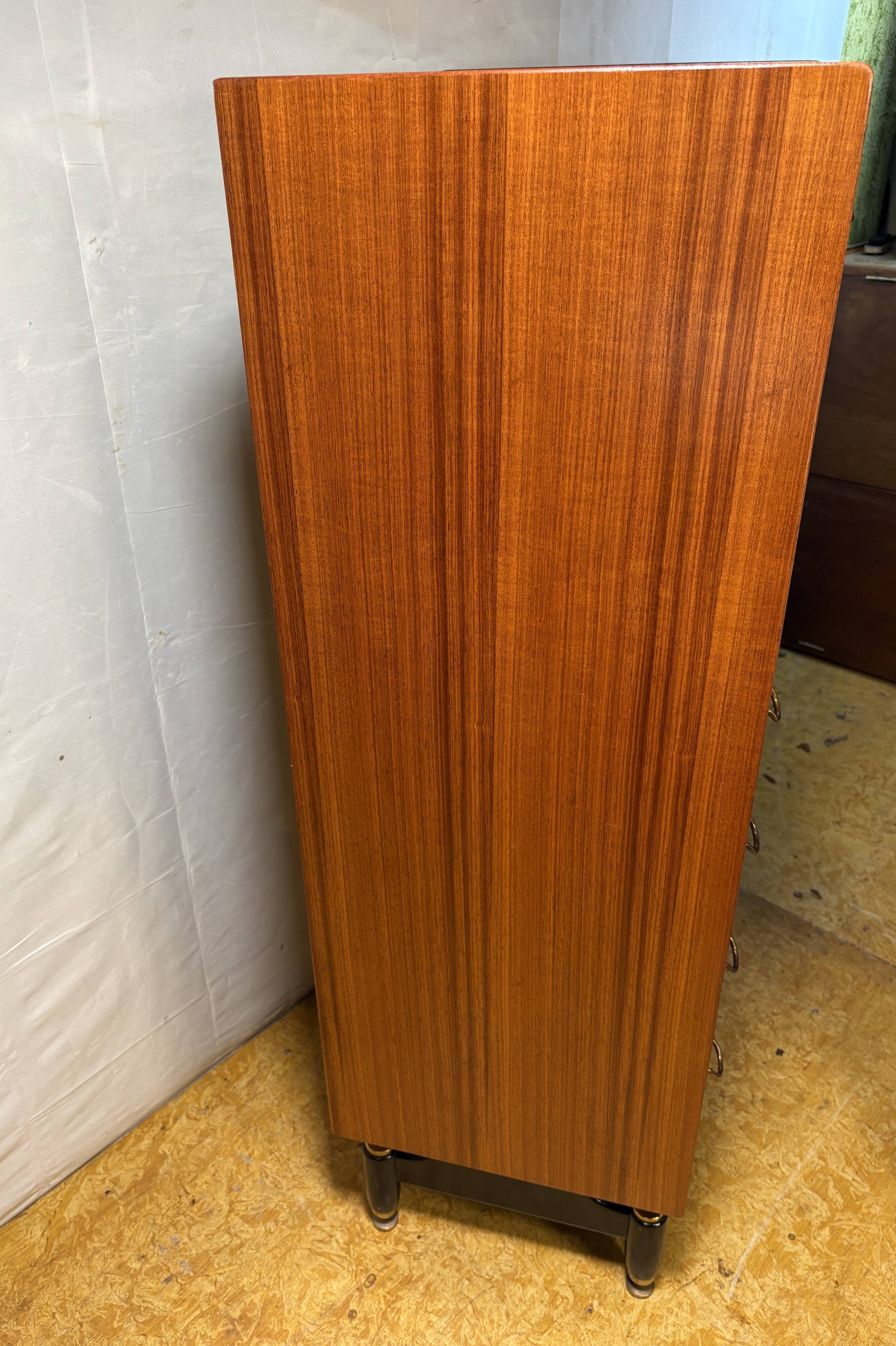 Mid Century Retro Vintage G-Plan Librenza Teak Wood Tallboy 1950s  E.Gomme