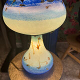 Lampe en verre soufflé à la bouche. Pascal Guyot