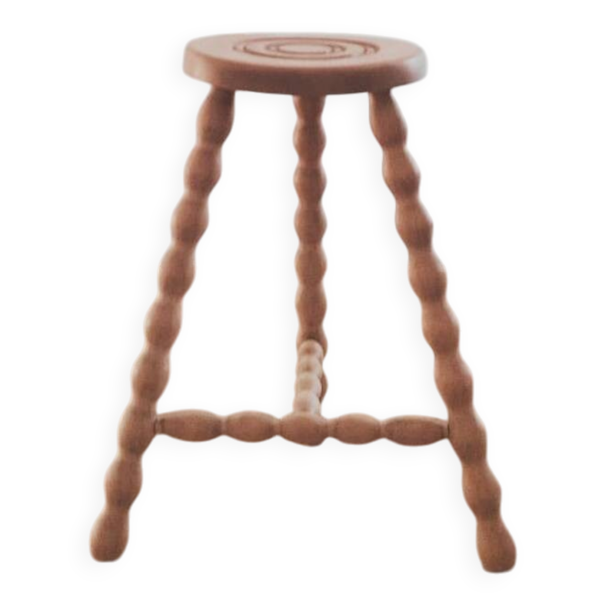 Large tripod/ bedside table/ renovated vintage stool, 1970s