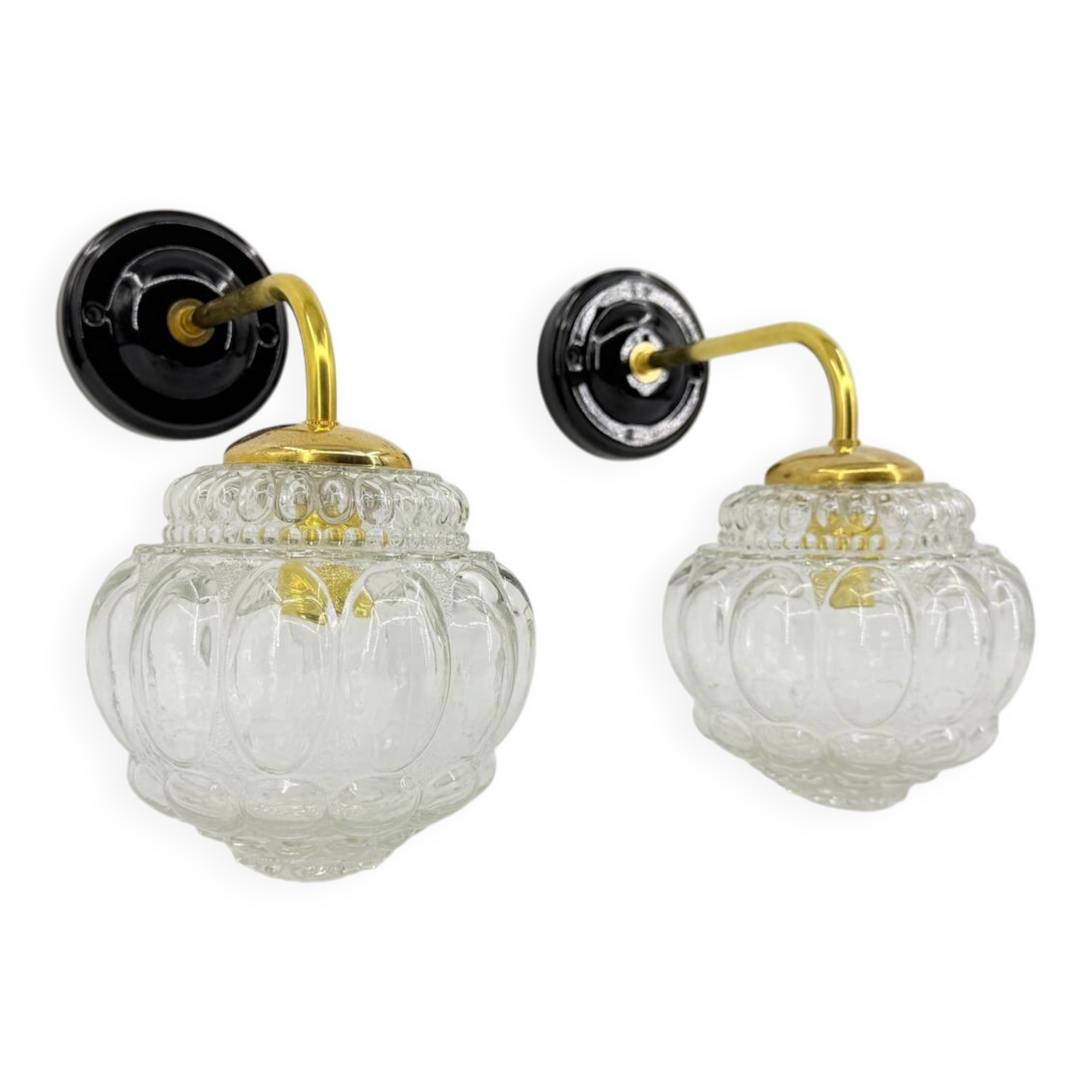 Paire d'appliques Bubble vintage
