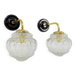 Paire d'appliques bubble