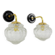 Paire d'appliques Bubble vintage