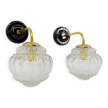 Paire d'appliques Bubble vintage