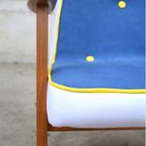 Chair of the 1960s Chierowski vintage blue