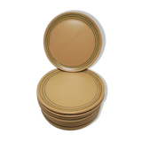 Série de 10 assiettes à dessert