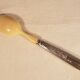 Old ivory silver porridge spoon