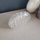 Large molded glass flower holder
