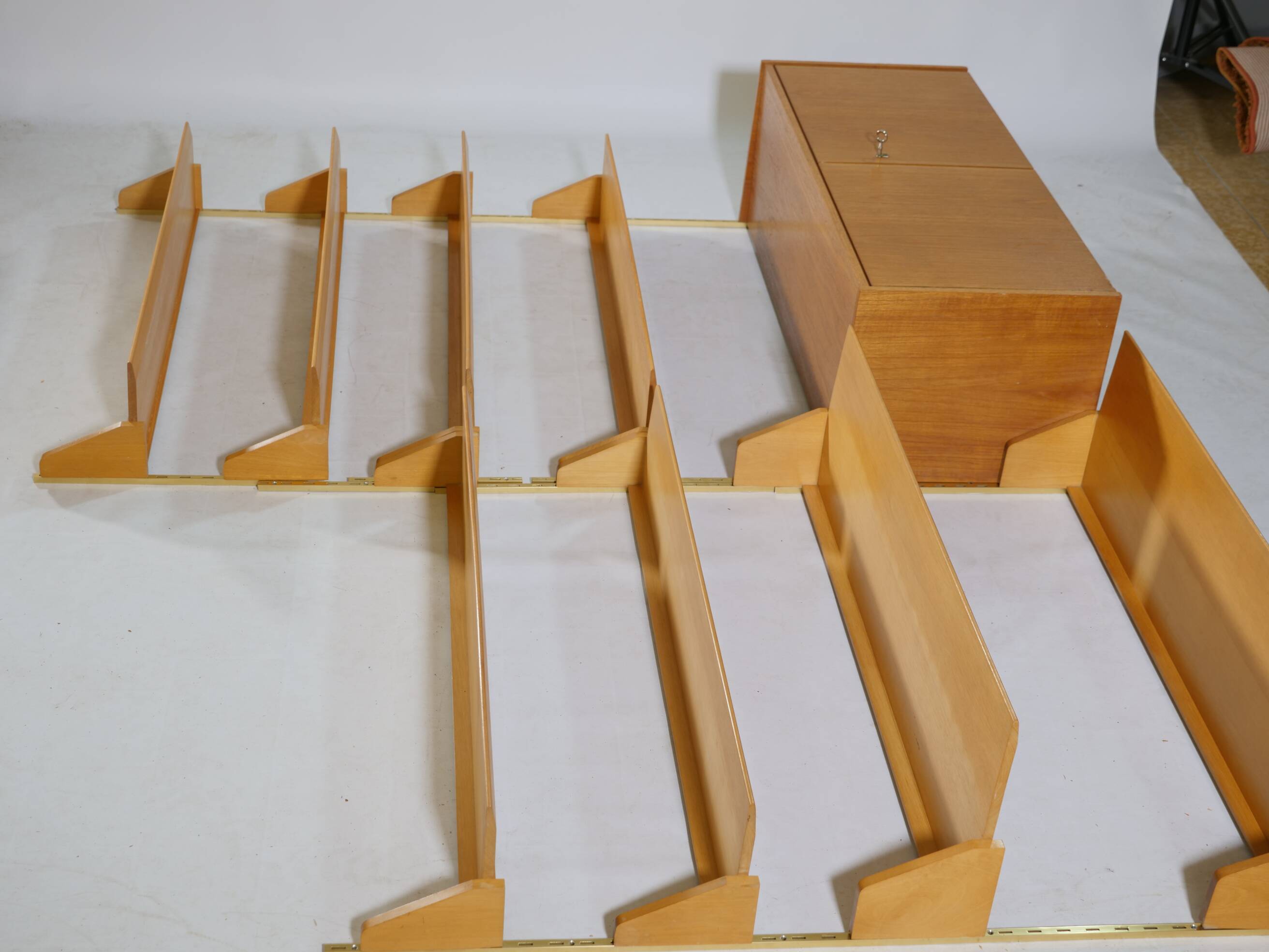 Design shelving system shelf teak wall shelf WK furniture 50s 60s