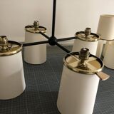 Lustre diabolical 8 lights Maison Lunel 1950