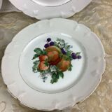 6 dessert plates Limoges porcelain