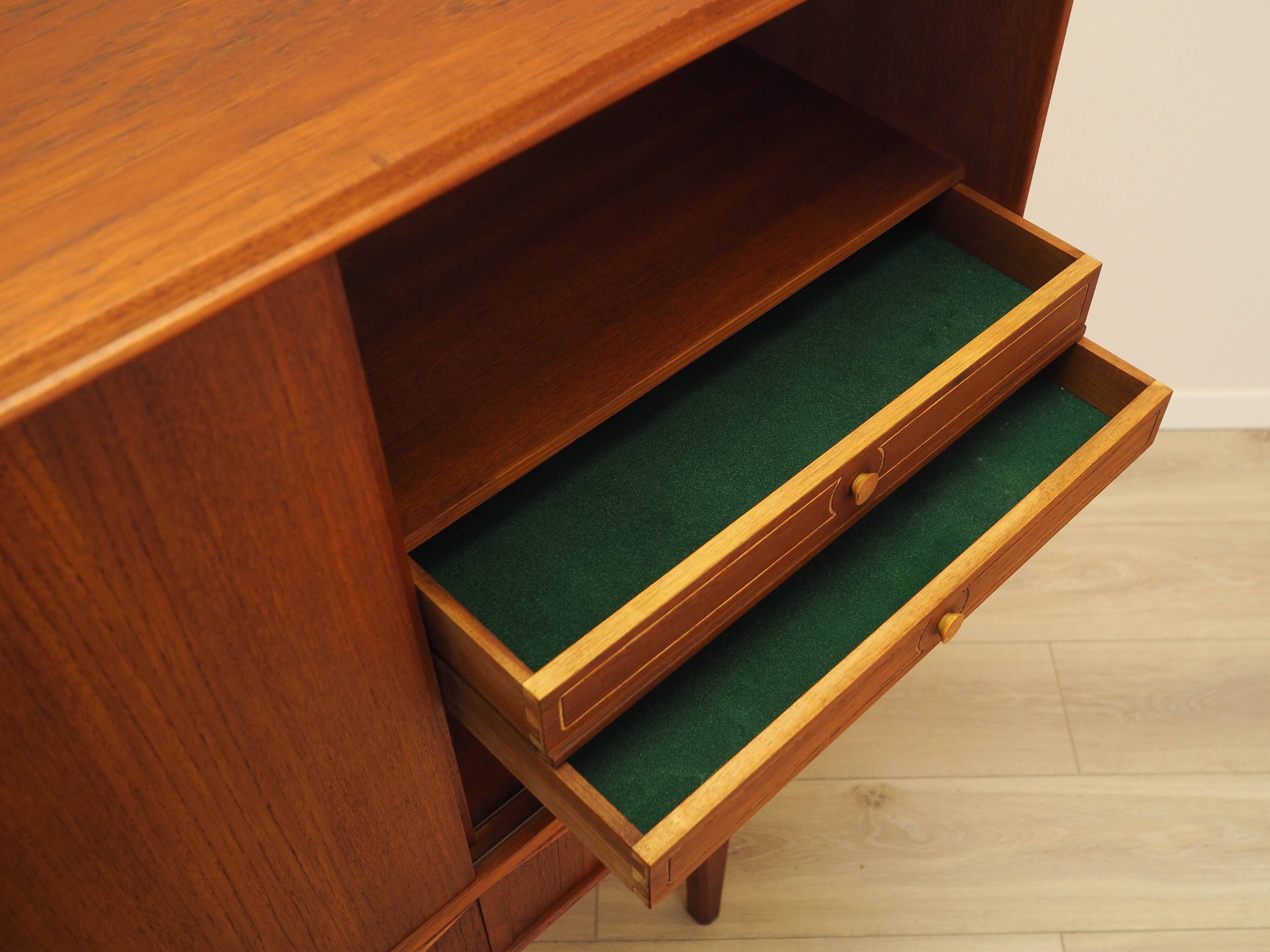 Teak highboard, Danish design, 1960s, designer: E.W. Bach