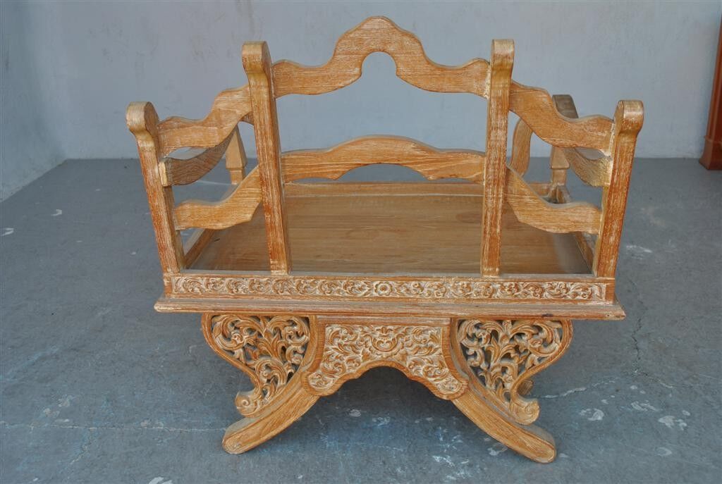 Chinese dignitary armchair in patinated oak