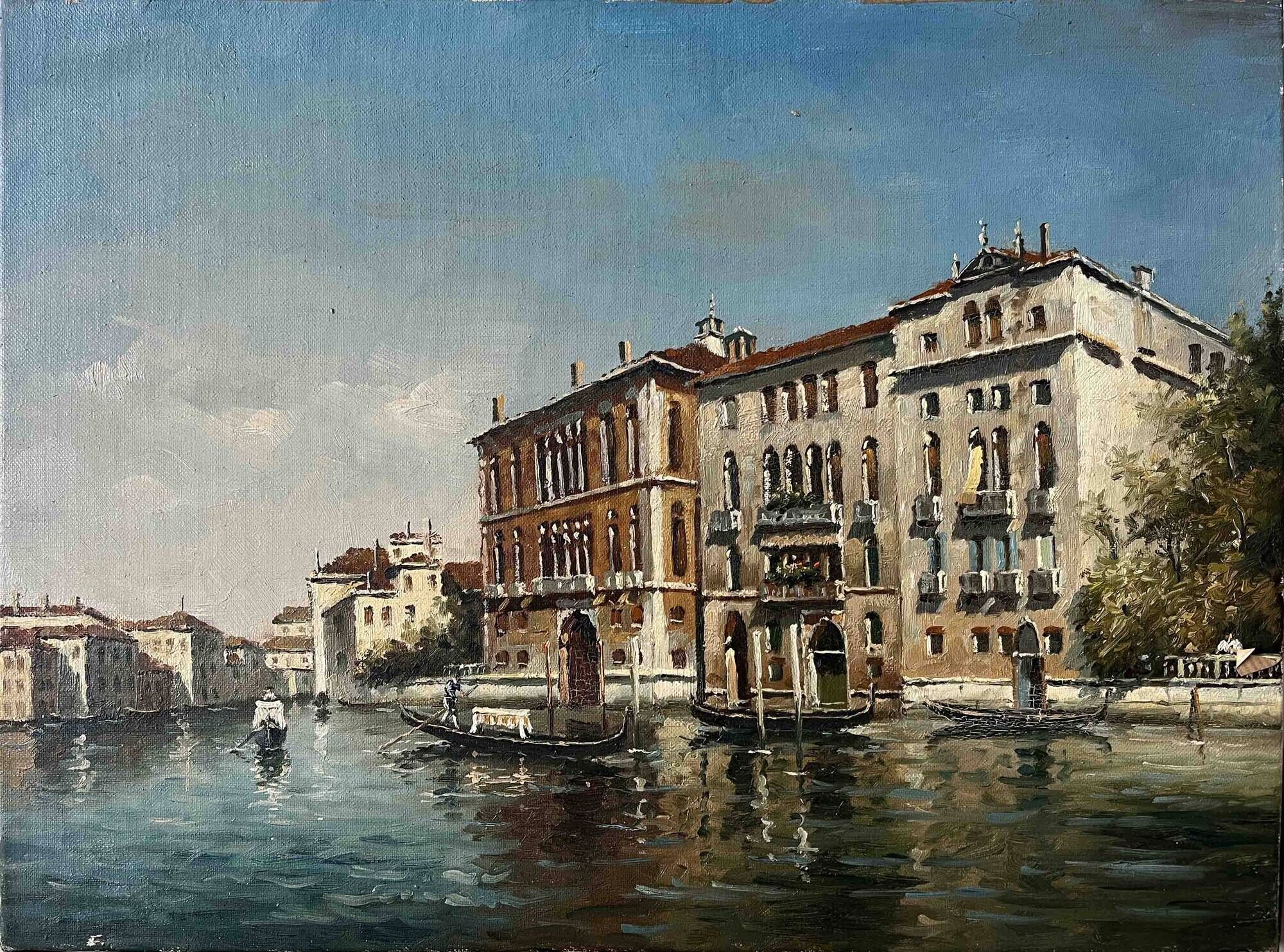 Tableau HST View of Venice animated by its canals (20th century school - anonymous)
