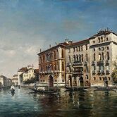 Tableau HST View of Venice animated by its canals (20th century school - anonymous)