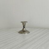 Antique patinated metal candle holder