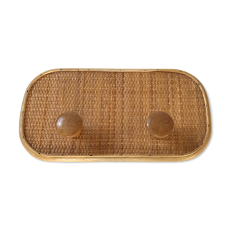 Vintage rattan hook