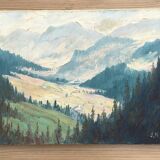 Mountain landscape table
