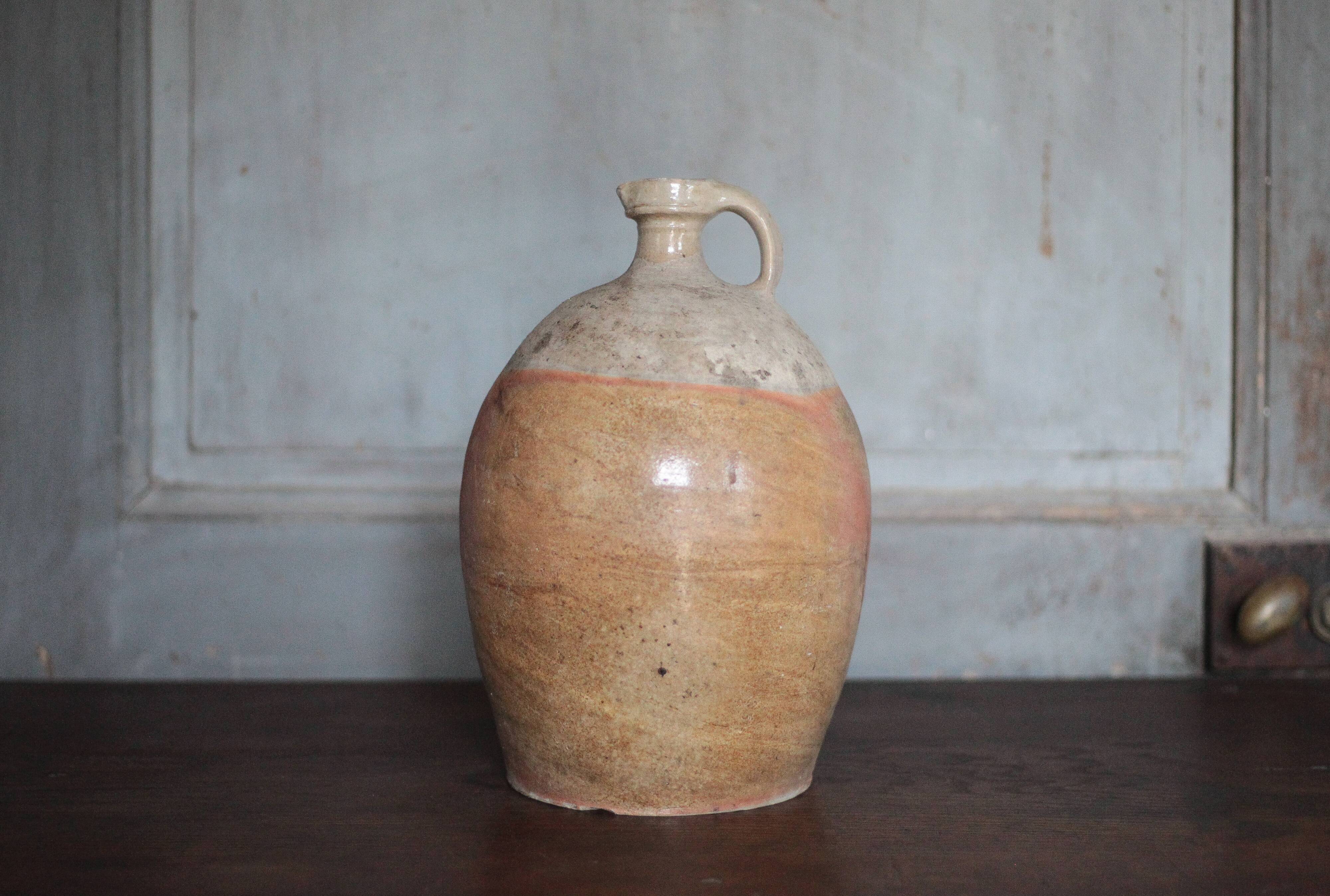 antique handled pot, antique pot, handled jar, interior decoration