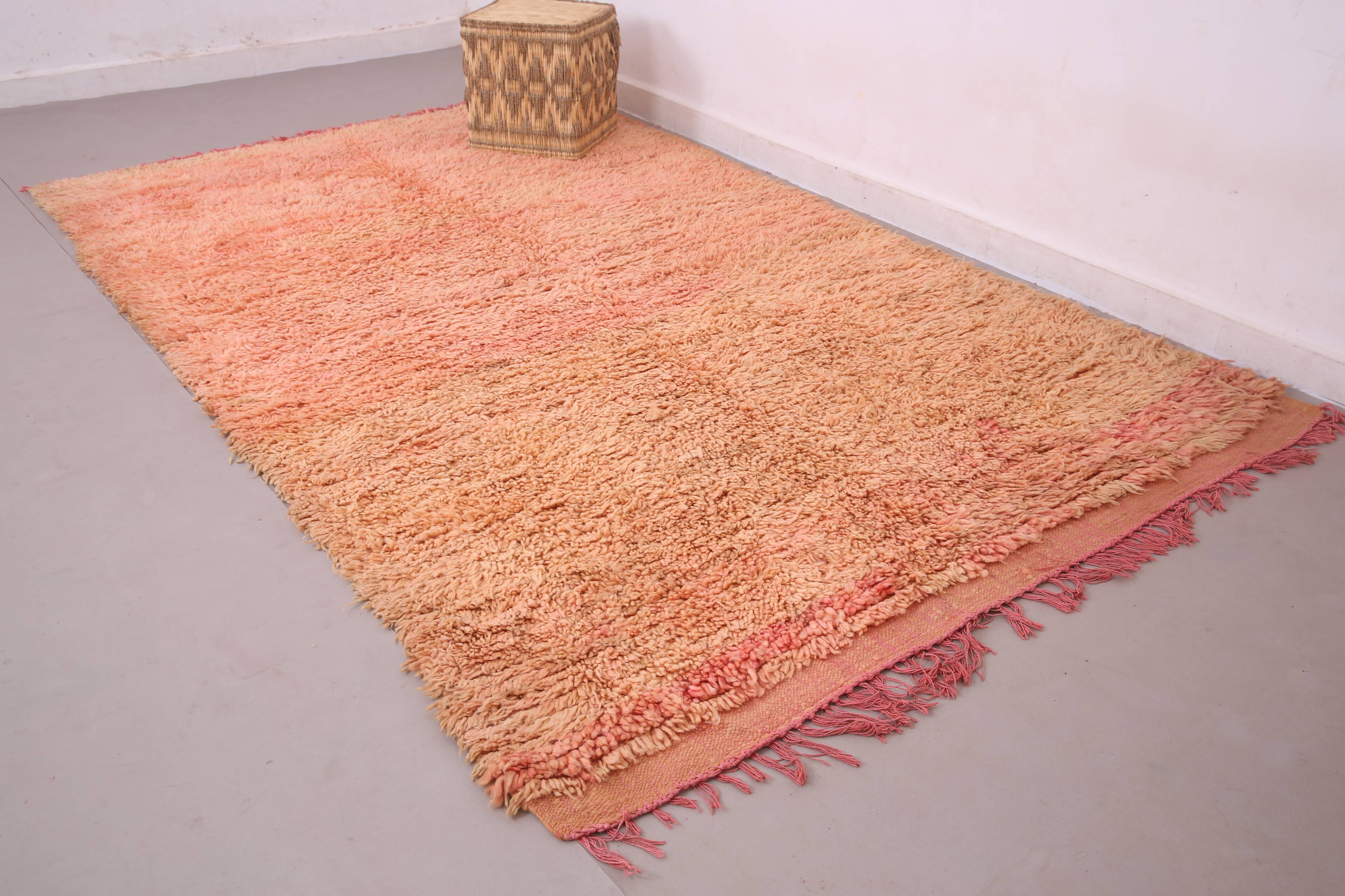 Vintage Handmade Moroccan Rug 185 x 291 cm - Berber Wool Rug - Boujaad Rug