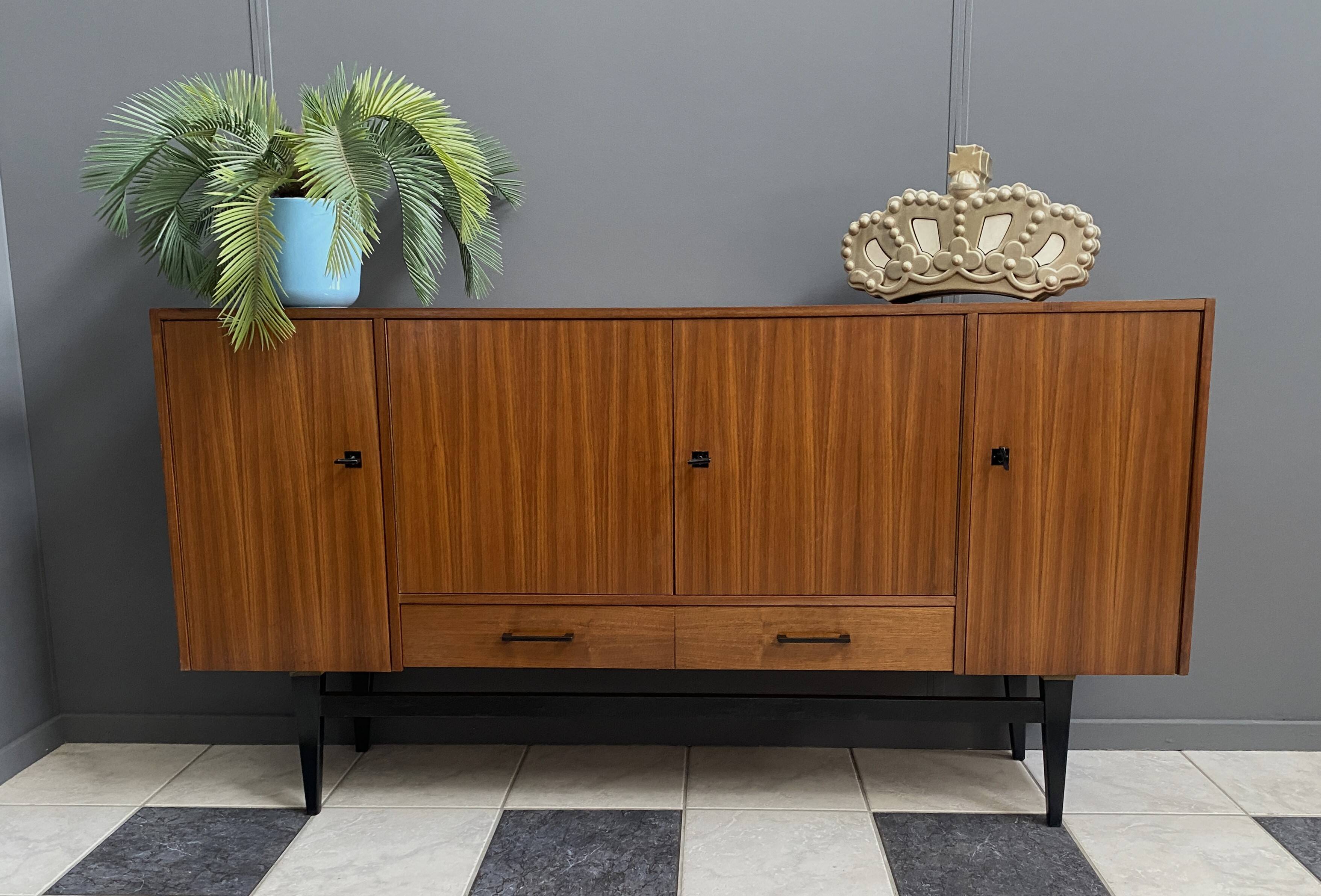 wood sideboard 1970s
