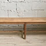 Old solid oak bench