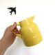 Water pitcher yellow ceramic, 1960s vintage French