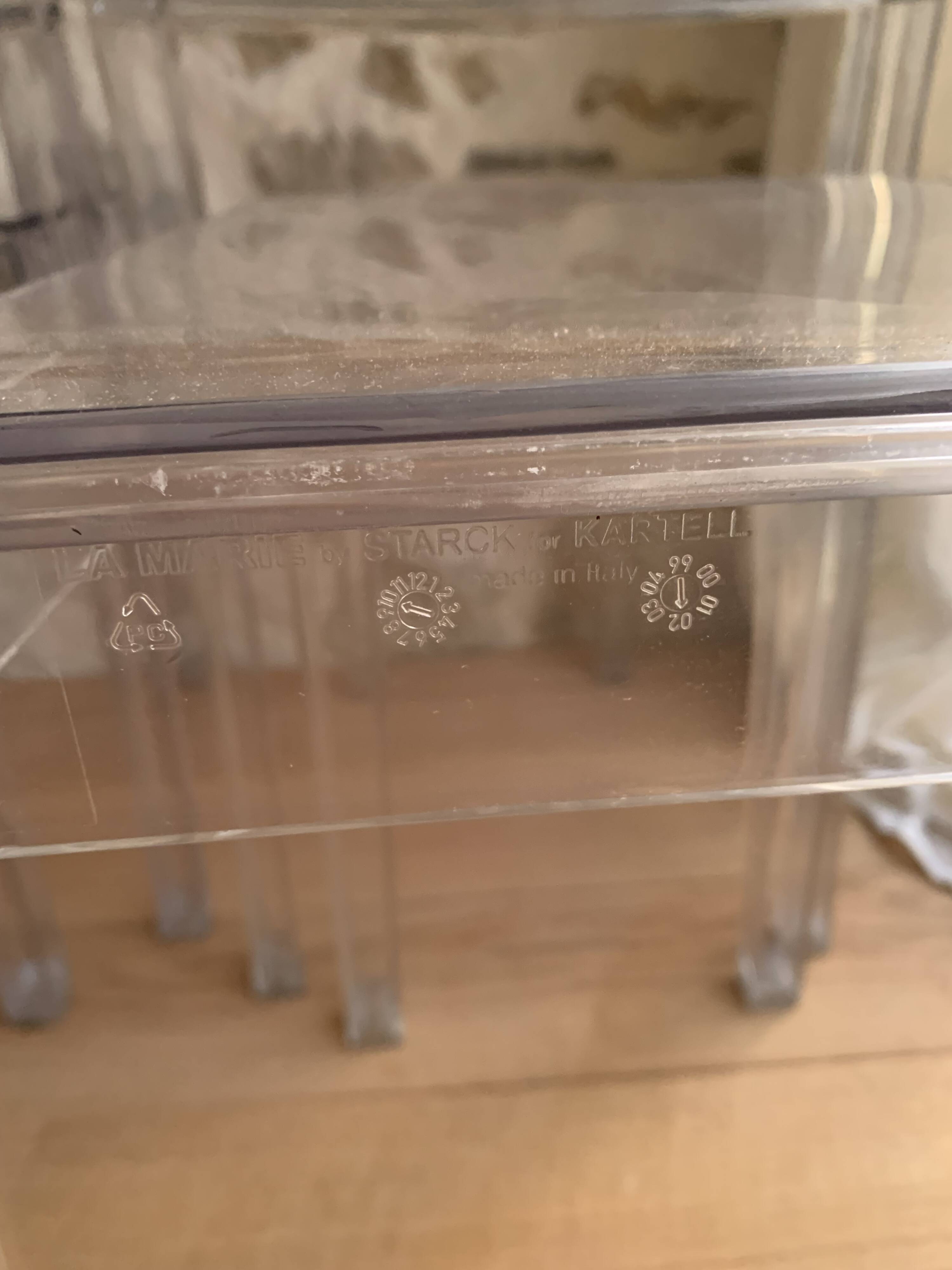 4 la marie chairs, philippe starck for kartell